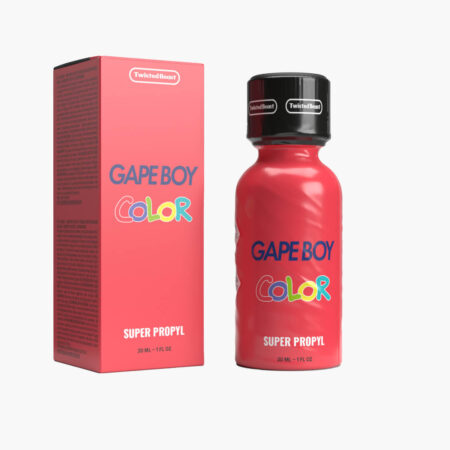 Gape Boy Color Super Propyl 30 ml - bold red bottle and box for high-quality cleaning of sexual leather toys.